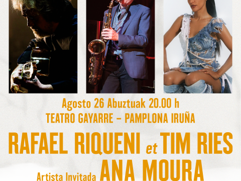 RAFAEL RIQUENI & TIM RIES, CON ANA MOURA